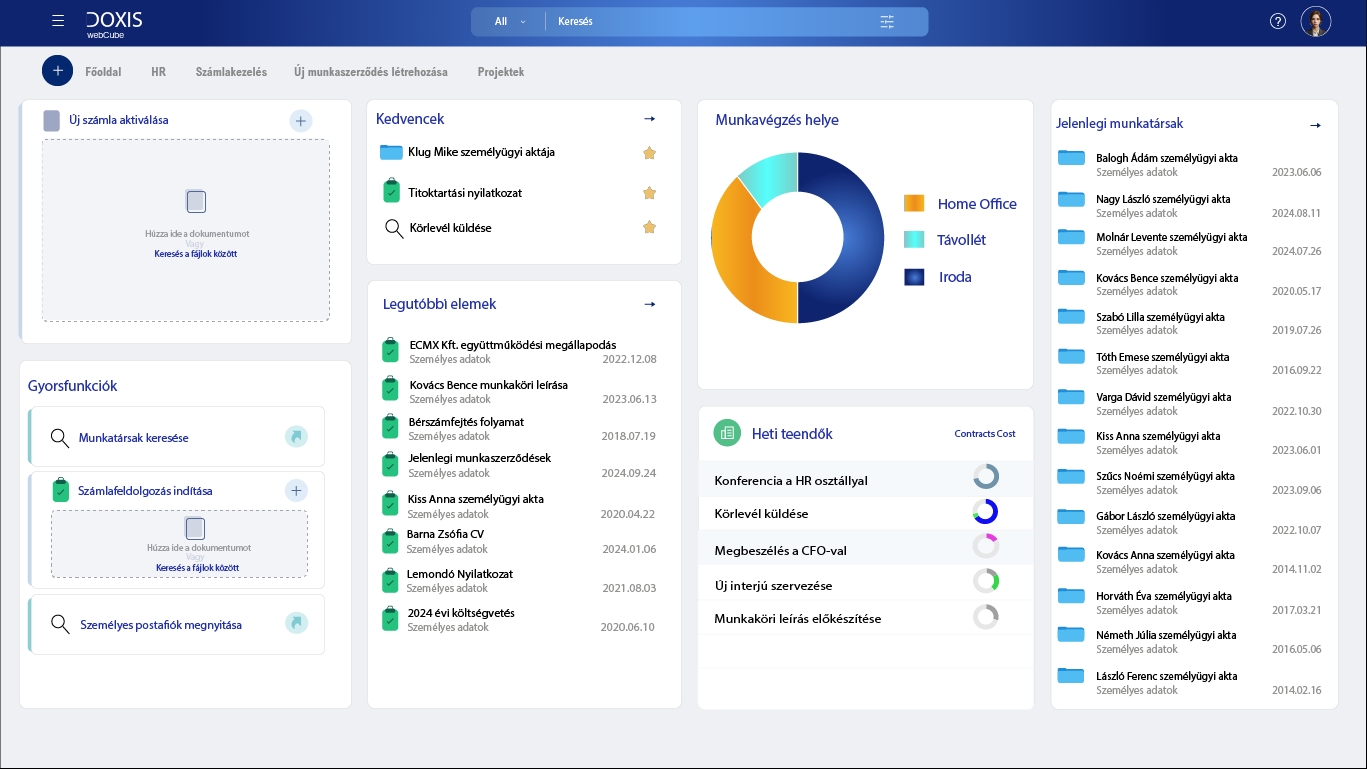 Doxis system screenshot