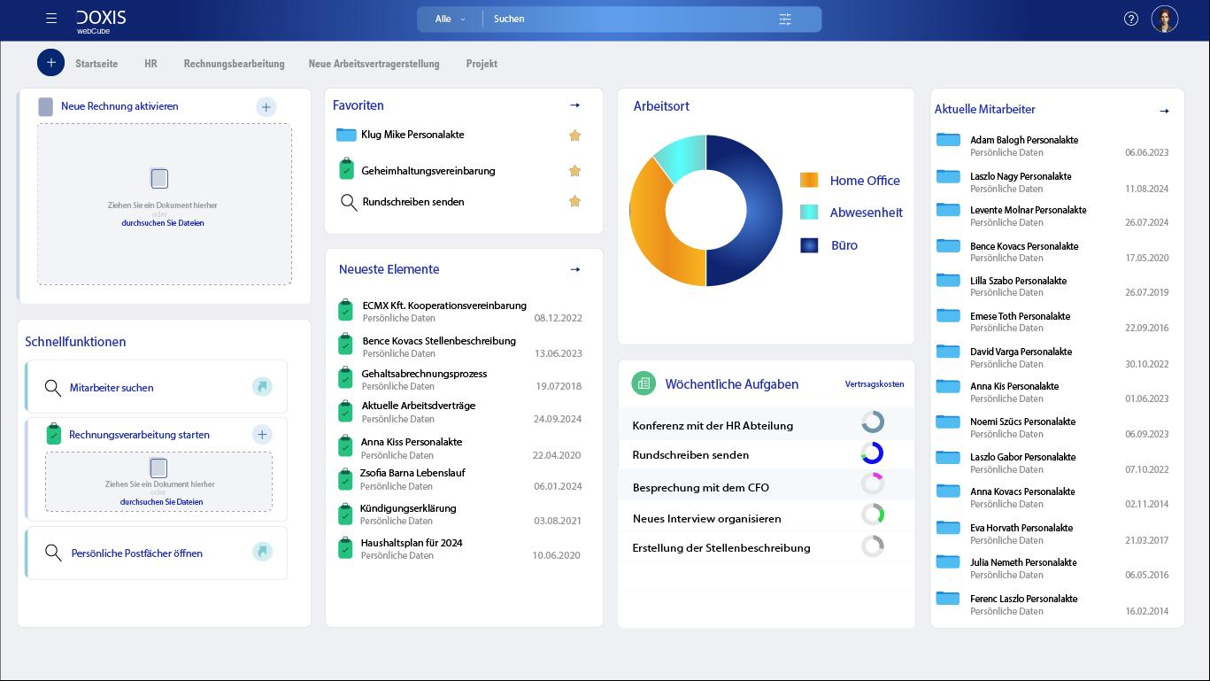 Doxis system screenshot